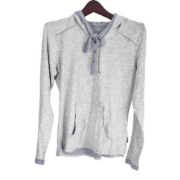 Columbia Women Gray Cotton Pullover kangaroo‎ Pocket  Hoodie Sweatshirt Size M - Picture 1 of 7